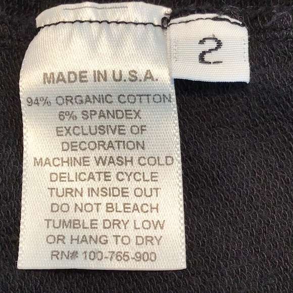 ZENsei Black Organic Capri Yoga Pants SZ 2 - Picture 4 of 4